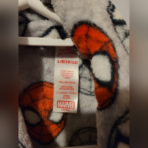 House Coat Robe - Spiderman - Youth 10/12 - Picture 3 of 6